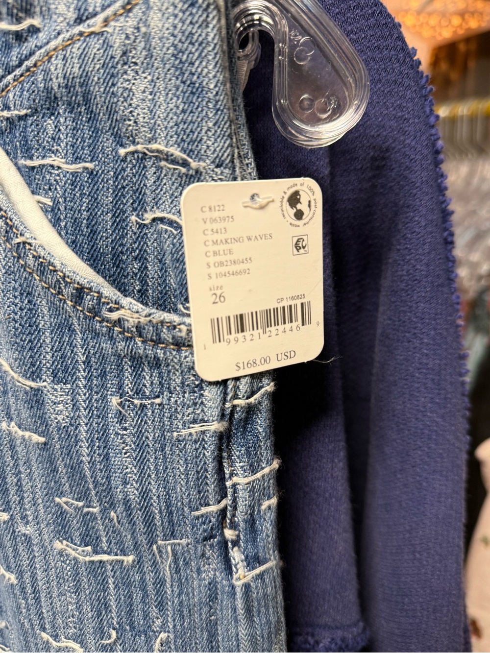 Free People We the Free Front Row Wide Leg Flare Jeans in Making Waves- NWT $168 - Picture 9 of 9